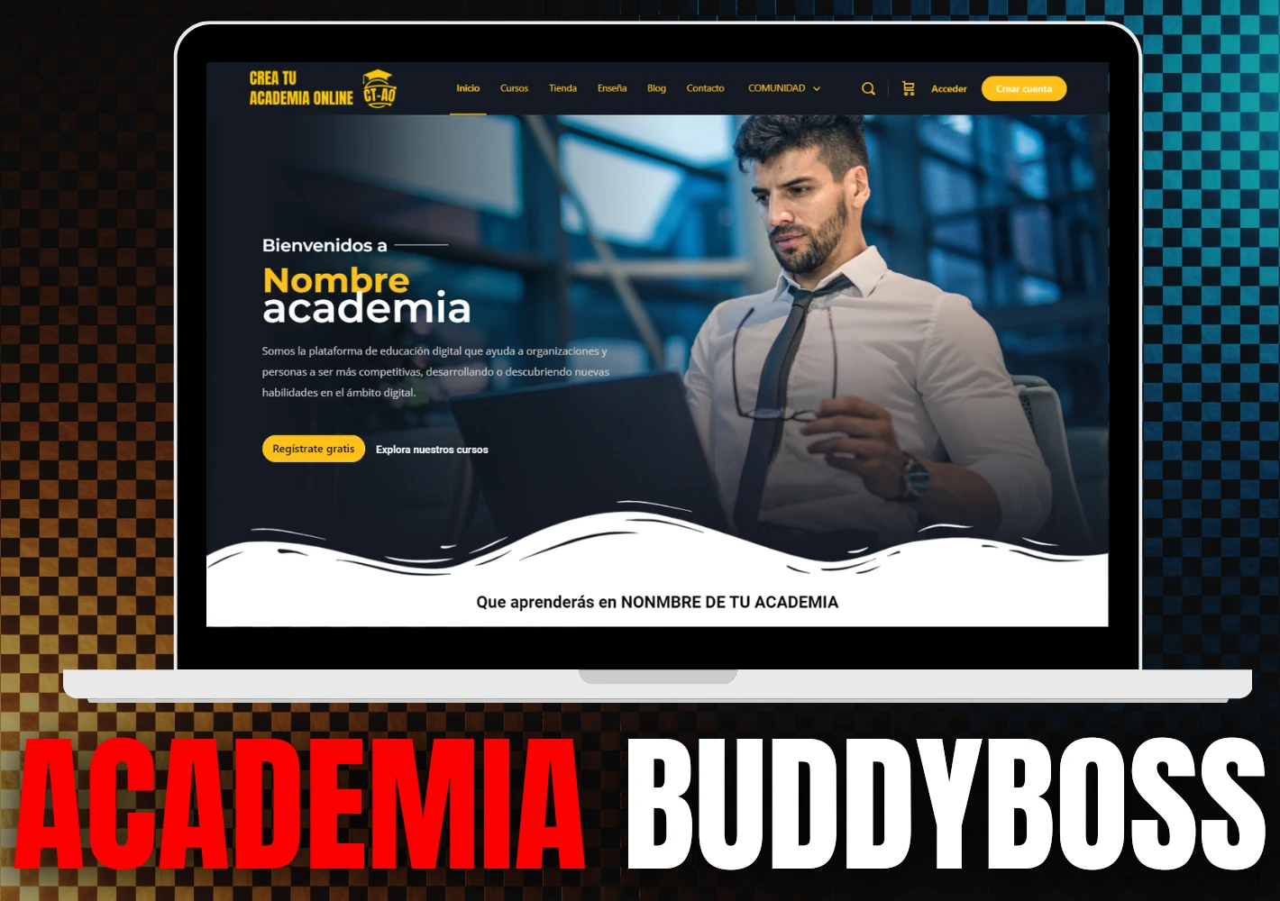 Plataforma de academia con Buddyboss